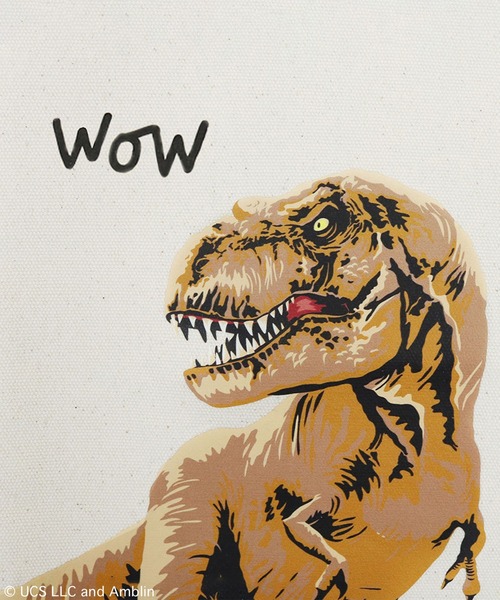 ACCOMMODE(アコモデ)の「Jurassic World ラバープリントトートバッグ(トートバッグ・レディース・ベージュ/グレー・FREE)」の12枚目の写真