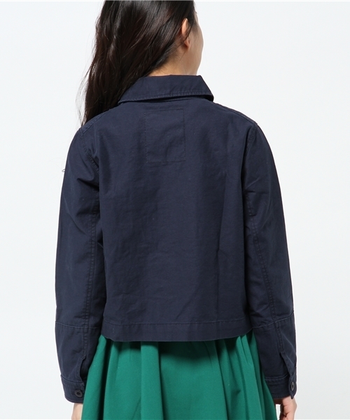 WHO'S WHO gallery(フーズフーギャラリー)の「【mil4th】ショートF2ジャケット(ミリタリージャケット・レディース・オリーブ/ネイビー・FREE)」の5枚目の写真