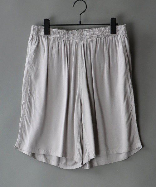 SITRY（シトリー）の「レーヨンバンドカラー シャツ＆ハーフパンツ セットアップ（ルームウェア/パジャマ・メンズ・ブラック/ベージュ/ネイビー/グレー/ブラック系その他/グレー系その他/ブルー系その他・M/L）」の12枚目の写真