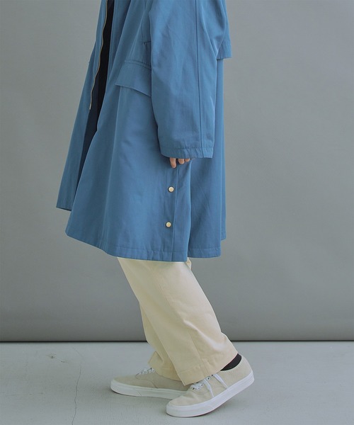 kha:ki（カーキ）の「「KHA:KI / カーキ」STAND COLLAR COAT（ダウンジャケット/コート・レディース・カーキ/ブルーグレー・1/2）」の16枚目の写真