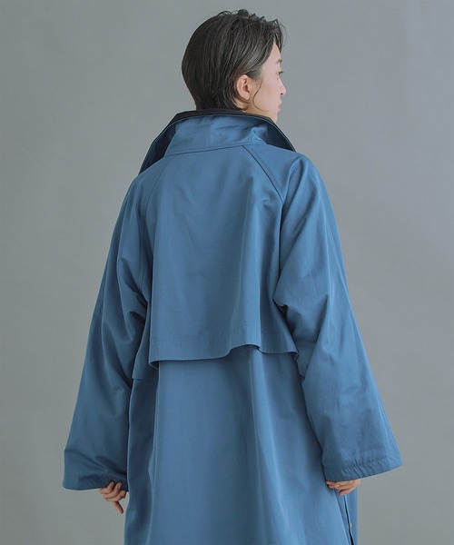 kha:ki（カーキ）の「「KHA:KI / カーキ」STAND COLLAR COAT（ダウンジャケット/コート・レディース・カーキ/ブルーグレー・1/2）」の18枚目の写真