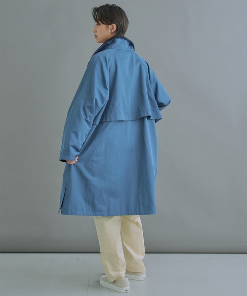 kha:ki（カーキ）の「「KHA:KI / カーキ」STAND COLLAR COAT（ダウンジャケット/コート・レディース・カーキ/ブルーグレー・1/2）」の19枚目の写真