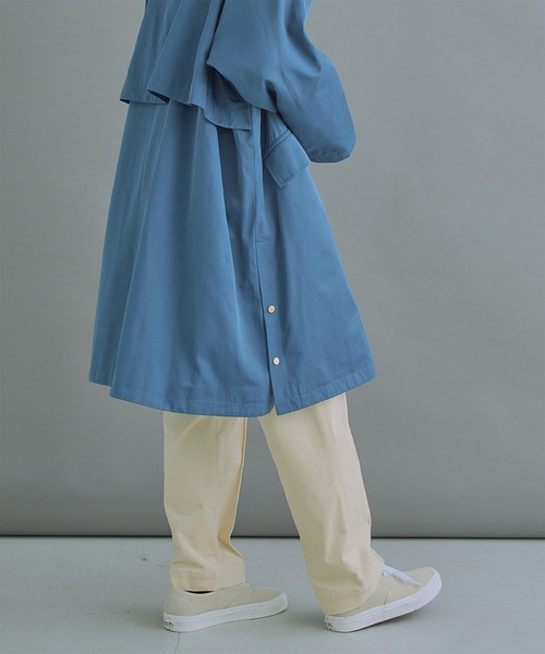 kha:ki（カーキ）の「「KHA:KI / カーキ」STAND COLLAR COAT（ダウンジャケット/コート・レディース・カーキ/ブルーグレー・1/2）」の20枚目の写真