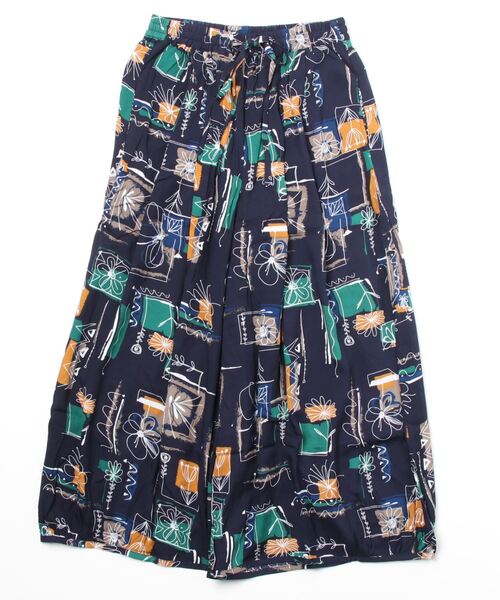 sandy（サンディー）の「【sandy】プリントギャザーワイドパンツ（その他パンツ・レディース・オフホワイト/カーキ/グリーン/ネイビー・FREE）」の4枚目の写真