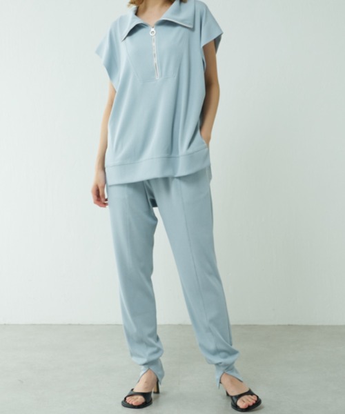 Lui's（ルイス）の「エステルフライスBigカラープルオーバー（Tシャツ/カットソー・レディース・ブラック/サックスブルー・FREE）」の9枚目の写真