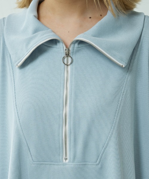 Lui's（ルイス）の「エステルフライスBigカラープルオーバー（Tシャツ/カットソー・レディース・ブラック/サックスブルー・FREE）」の16枚目の写真