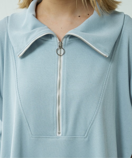 Lui's（ルイス）の「エステルフライスBigカラープルオーバー（Tシャツ/カットソー・レディース・ブラック/サックスブルー・FREE）」の22枚目の写真