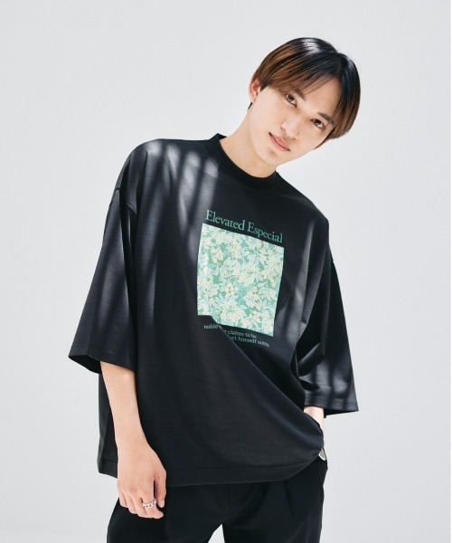 EDEL（エーデル）の「EDEL - アートプリントルーズフィットT（Tシャツ/カットソー・メンズ・ホワイト/ブラック・MEDIUM/LARGE）」の10枚目の写真