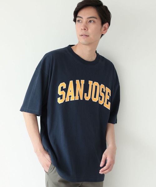 LAKOLE(ラコレ)の「レタードプリントTシャツ / 299636(Tシャツ/カットソー・メンズ・ホワイト/ブラック/ネイビー/グレー/グリーン・MEDIUM/LARGE/X-LARGE)」の5枚目の写真