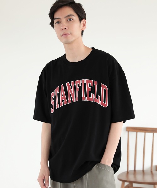 LAKOLE(ラコレ)の「レタードプリントTシャツ / 299636(Tシャツ/カットソー・メンズ・ホワイト/ブラック/ネイビー/グレー/グリーン・MEDIUM/LARGE/X-LARGE)」の3枚目の写真