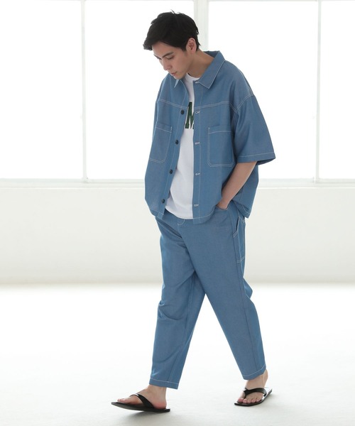 LAKOLE(ラコレ)の「レタードプリントTシャツ / 299636(Tシャツ/カットソー・メンズ・ホワイト/ブラック/ネイビー/グレー/グリーン・MEDIUM/LARGE/X-LARGE)」の7枚目の写真