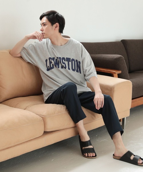 LAKOLE(ラコレ)の「レタードプリントTシャツ / 299636(Tシャツ/カットソー・メンズ・ホワイト/ブラック/ネイビー/グレー/グリーン・MEDIUM/LARGE/X-LARGE)」の13枚目の写真