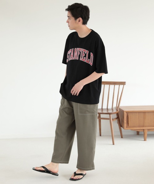 LAKOLE(ラコレ)の「レタードプリントTシャツ / 299636(Tシャツ/カットソー・メンズ・ホワイト/ブラック/ネイビー/グレー/グリーン・MEDIUM/LARGE/X-LARGE)」の9枚目の写真