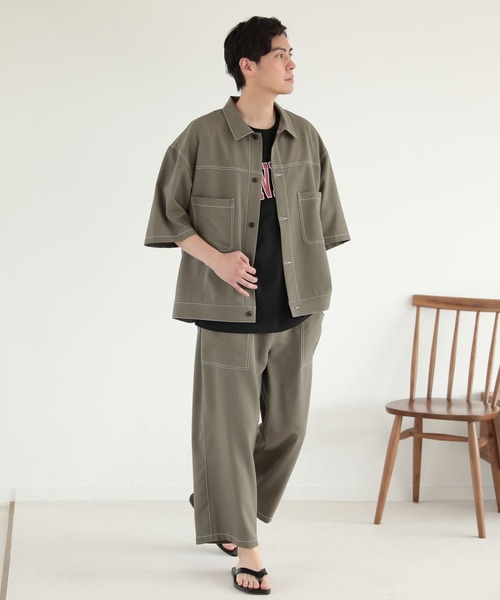 LAKOLE(ラコレ)の「レタードプリントTシャツ / 299636(Tシャツ/カットソー・メンズ・ホワイト/ブラック/ネイビー/グレー/グリーン・MEDIUM/LARGE/X-LARGE)」の10枚目の写真