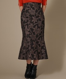 Cheek | 花柄ジャガードマーメイドスカート(スカート)