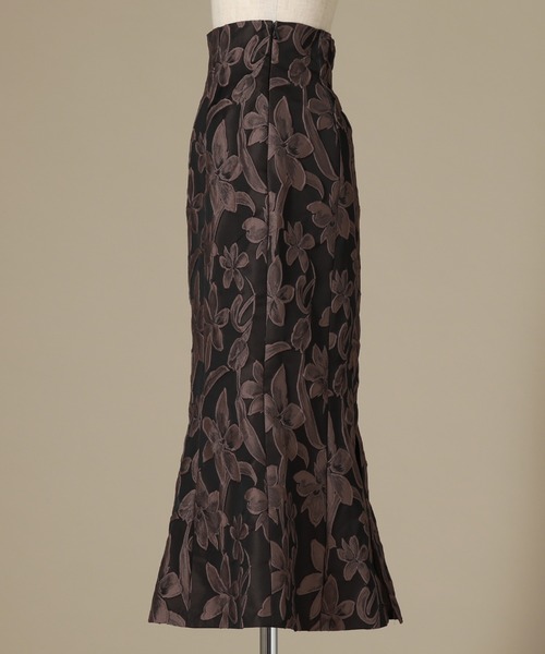 Cheek（チーク）の「花柄ジャガードマーメイドスカート（スカート・レディース・ブラック/グレー・SMALL/MEDIUM）」の17枚目の写真