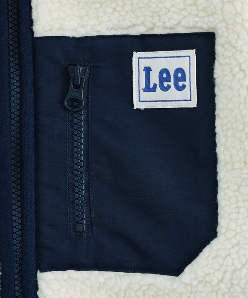 Lee(リー)の「Lee/リー BOA ZIP JACKET ボアジャケット(ブルゾン・キッズ・アイボリー/ネイビー/ベージュ・110/140/130/120/150)」の15枚目の写真