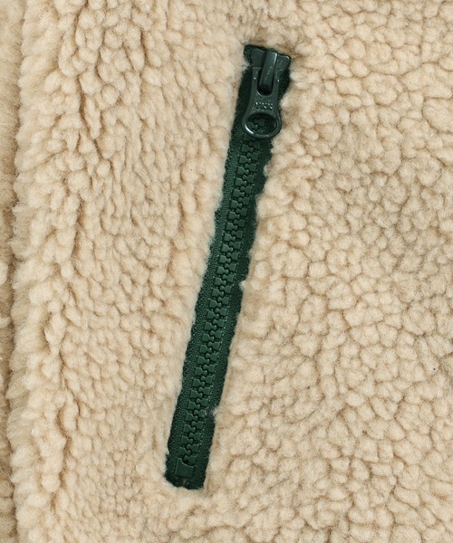 Lee(リー)の「Lee/リー BOA ZIP JACKET ボアジャケット(ブルゾン・キッズ・アイボリー/ネイビー/ベージュ・110/140/130/120/150)」の13枚目の写真