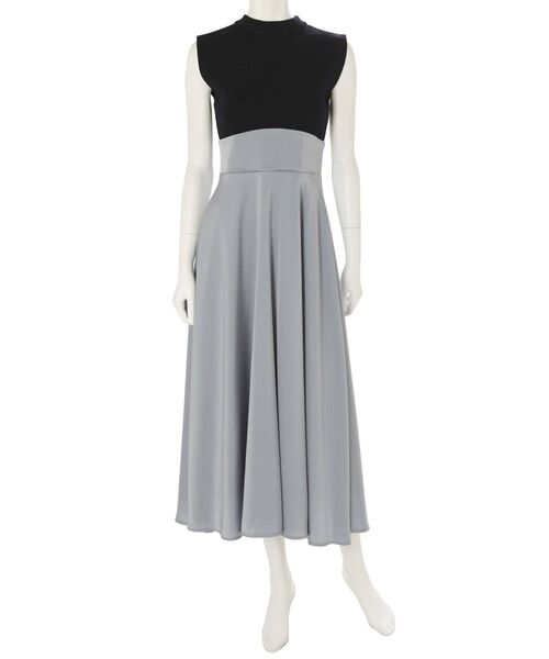 MERCURYDUO（マーキュリーデュオ）の「【To/】ニットドッキングボリュームフレアワンピース（ワンピース・レディース・ミント/ブルー/ラベンダー・FREE）」の8枚目の写真