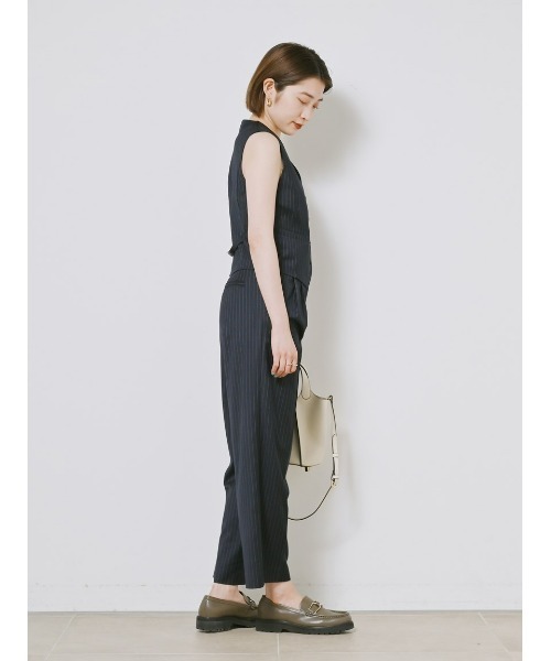 SNIDEL（スナイデル）の「ジレベストSETUP（ワンピース・レディース・ネイビー/オフホワイト/モカ・1/0）」の18枚目の写真