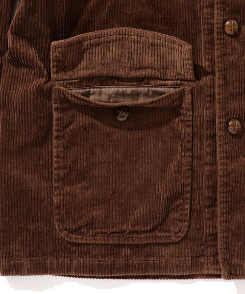 BEAMS（ビームス）の「BEAMS / コーデュロイ カーコーチ ジャケット（ブルゾン・メンズ・ブラック/ブラウン・M/S/L/XL）」の18枚目の写真