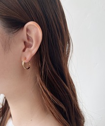 ツイストミニフープピアス