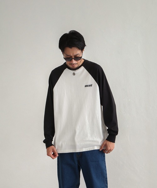 UNCORD(アンコード)の「【UNCORD】LOOSE RAGLAN T-SHIRT/プリントラグランロングスリーブTシャツ(Tシャツ/カットソー・レディース・ホワイト×グリーン/ホワイト×ブルー/ホワイト×ブラック/オートミール/ホワイト系/ホワイト系1/ホワイト系2/アイボリー系・MEDIUM/LARGE/X-LARGE)」の11枚目の写真