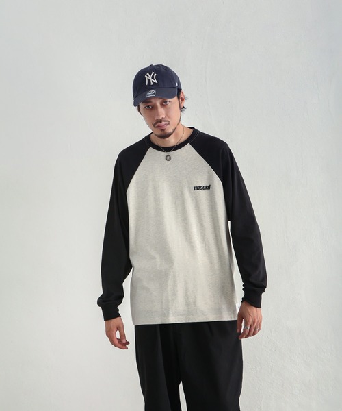 UNCORD(アンコード)の「【UNCORD】LOOSE RAGLAN T-SHIRT/プリントラグランロングスリーブTシャツ(Tシャツ/カットソー・レディース・ホワイト×グリーン/ホワイト×ブルー/ホワイト×ブラック/オートミール/ホワイト系/ホワイト系1/ホワイト系2/アイボリー系・MEDIUM/LARGE/X-LARGE)」の18枚目の写真