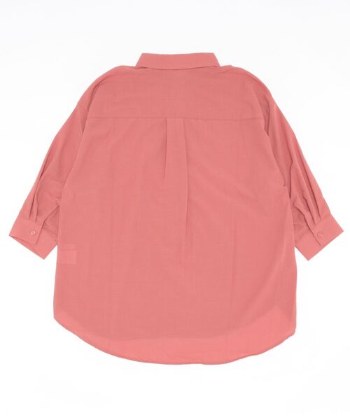 ikka(イッカ)の「シアーシャツタンクアンサンブル(シャツ/ブラウス・レディース・ブラック/ピンク/モカ・S/M/L)」の5枚目の写真