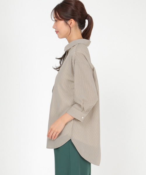 ikka(イッカ)の「シアーシャツタンクアンサンブル(シャツ/ブラウス・レディース・ブラック/ピンク/モカ・S/M/L)」の21枚目の写真