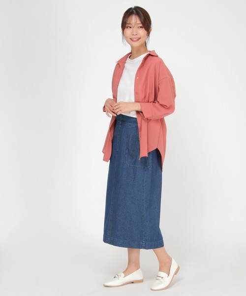 ikka(イッカ)の「シアーシャツタンクアンサンブル(シャツ/ブラウス・レディース・ブラック/ピンク/モカ・S/M/L)」の18枚目の写真