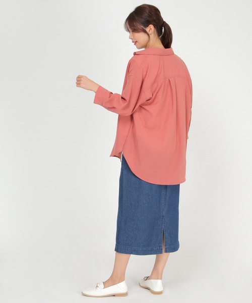 ikka(イッカ)の「シアーシャツタンクアンサンブル(シャツ/ブラウス・レディース・ブラック/ピンク/モカ・S/M/L)」の19枚目の写真