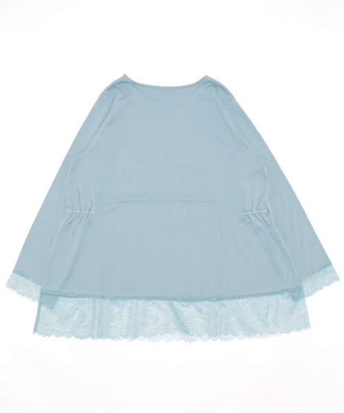 KID BLUE（キッドブルー）の「キッドブルー -22レーシー天竺 -長袖トップス -KRTN516 -kidblue（その他トップス・レディース・サックスブルー/ピンク・M）」の3枚目の写真