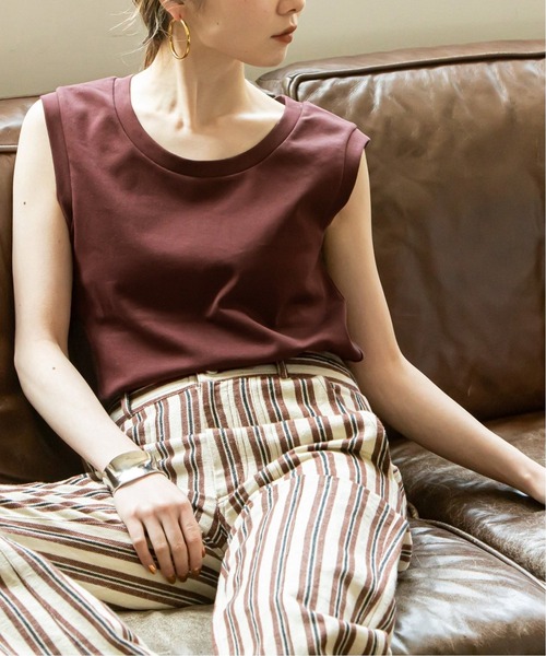 セール】《追加3》スビンコットンスムースUネックTシャツ（T