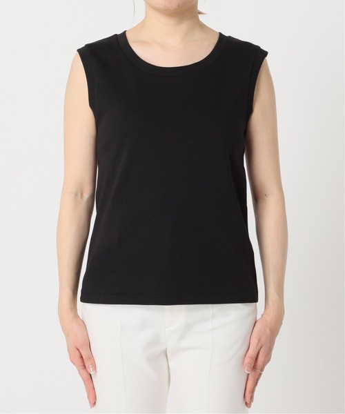 Noble（ノーブル）の「《追加3》スビンコットンスムースUネックTシャツ（Tシャツ/カットソー・レディース・ホワイト/チャコールグレー/ブラック/ブラウン・FREE）」の16枚目の写真