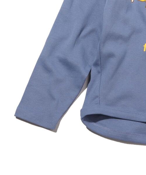 SHOO・LA・RUE（シューラルー）の「◆【100-140cm】アソート4柄ロンT（Tシャツ/カットソー・キッズ・ブラック/ブルー/ダークオレンジ/黄緑系・11/10/12/13/14）」の9枚目の写真