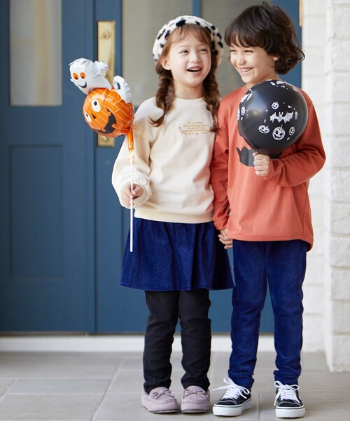 SHOO・LA・RUE（シューラルー）の「◆【100-140cm】アソート4柄ロンT（Tシャツ/カットソー・キッズ・ブラック/ブルー/ダークオレンジ/黄緑系・11/10/12/13/14）」の20枚目の写真