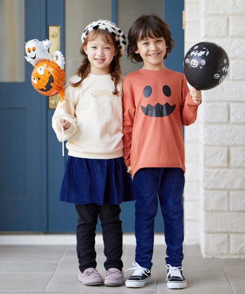 SHOO・LA・RUE（シューラルー）の「◆【100-140cm】アソート4柄ロンT（Tシャツ/カットソー・キッズ・ブラック/ブルー/ダークオレンジ/黄緑系・11/10/12/13/14）」の19枚目の写真