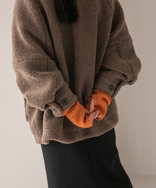 LOWRYS FARM（ローリーズファーム）の「アームウォーマー　122777（アームカバー・レディース・ブラウン/グレー/オレンジ/アイボリー/ホワイト×ブラック/グリーン/ブルー・FREE）」の12枚目の写真