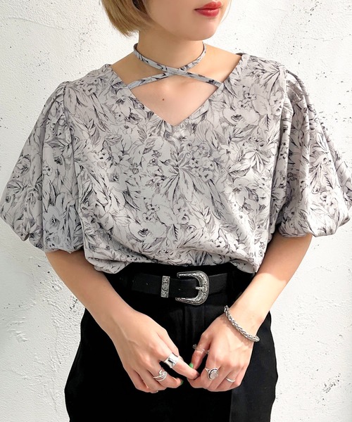 apres jour mignon(アプレジュールミニョン)の「チョーカーブラウス【ZOZOTOWN限定アイテム】(シャツ/ブラウス・レディース・ブラック/グレー/オフホワイト・X-LARGE/フリー)」の20枚目の写真