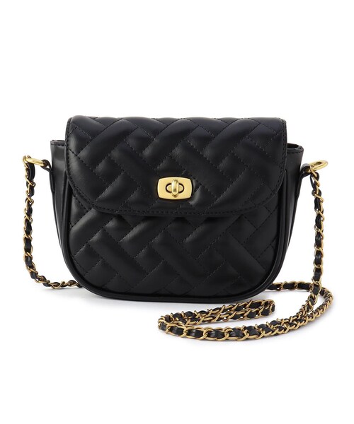 ITS'DEMO（イッツデモ）の「【WEB限定/トレンドデザイン】キルトチェーンミニショルダー（ショルダーバッグ・レディース・キャメル/イエロー/アイボリー/ブラック/グリーン・00）」の16枚目の写真