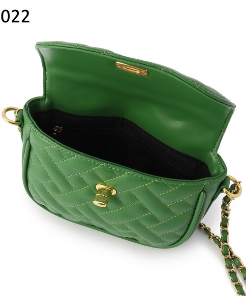 ITS'DEMO（イッツデモ）の「【WEB限定/トレンドデザイン】キルトチェーンミニショルダー（ショルダーバッグ・レディース・キャメル/イエロー/アイボリー/ブラック/グリーン・00）」の14枚目の写真