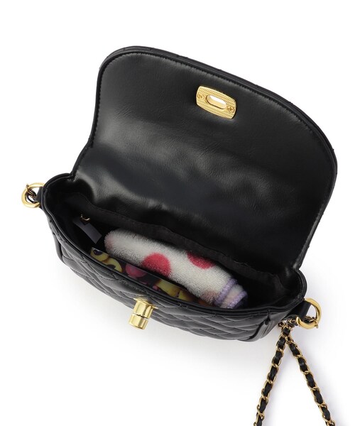 ITS'DEMO（イッツデモ）の「【WEB限定/トレンドデザイン】キルトチェーンミニショルダー（ショルダーバッグ・レディース・キャメル/イエロー/アイボリー/ブラック/グリーン・00）」の22枚目の写真