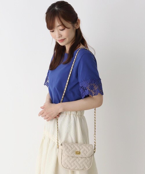 ITS'DEMO（イッツデモ）の「【WEB限定/トレンドデザイン】キルトチェーンミニショルダー（ショルダーバッグ・レディース・キャメル/イエロー/アイボリー/ブラック/グリーン・00）」の7枚目の写真