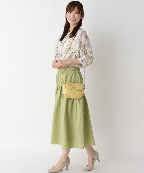 ITS'DEMO（イッツデモ）の「【WEB限定/トレンドデザイン】キルトチェーンミニショルダー（ショルダーバッグ・レディース・キャメル/イエロー/アイボリー/ブラック/グリーン・00）」の10枚目の写真