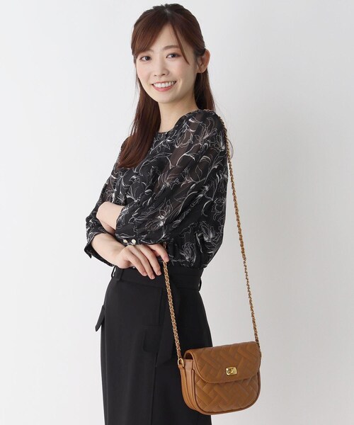 ITS'DEMO（イッツデモ）の「【WEB限定/トレンドデザイン】キルトチェーンミニショルダー（ショルダーバッグ・レディース・キャメル/イエロー/アイボリー/ブラック/グリーン・00）」の18枚目の写真