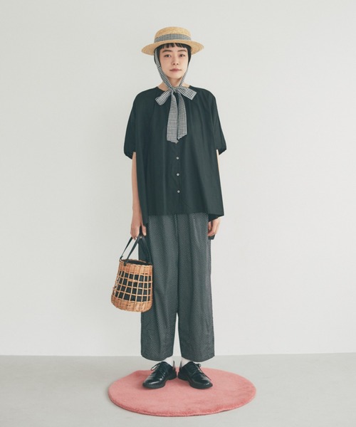 and R(アンドアール)の「ドットサーカスパンツ(その他パンツ・レディース・ブラック/ネイビー・FREE)」の2枚目の写真