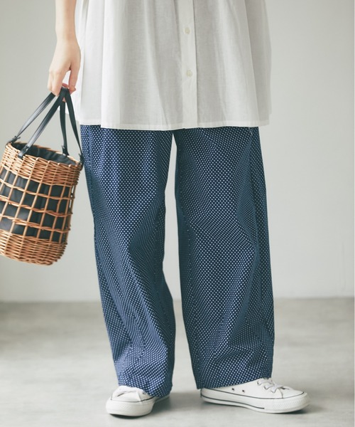 and R(アンドアール)の「ドットサーカスパンツ(その他パンツ・レディース・ブラック/ネイビー・FREE)」の6枚目の写真