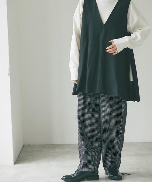 and R(アンドアール)の「ドットサーカスパンツ(その他パンツ・レディース・ブラック/ネイビー・FREE)」の10枚目の写真