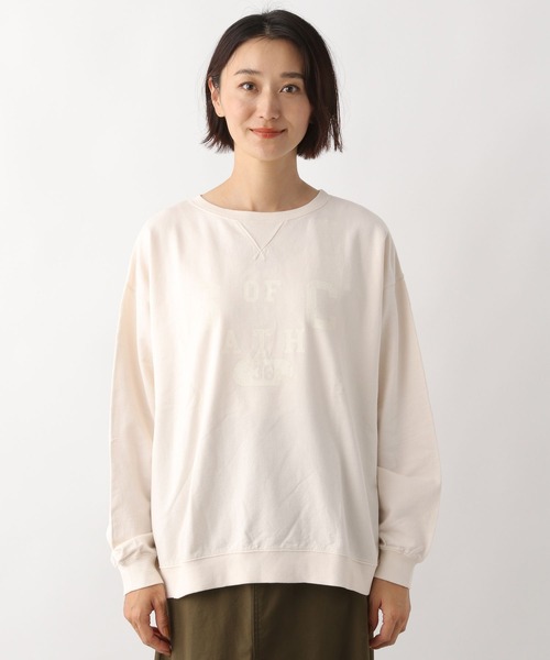 LEPSIM(レプシィム)の「USED風ロゴスウェット 162458(スウェット・レディース・チャコールグレー/アイボリー/ボルドー・FREE)」の12枚目の写真